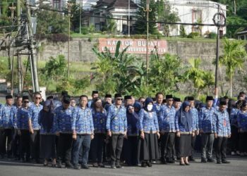 Pimpin Apel Korpri perdana tahun 2025, Bupati Iskandar tekankan kedisiplinan dan tanggung jawab