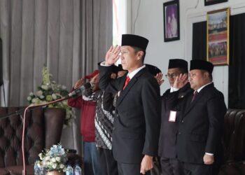 Jelang HUT RI Ke-80, Pemkab Bolsel Gelar Prosesi Pemindahan dan Persemayaman Bendera Merah Putih