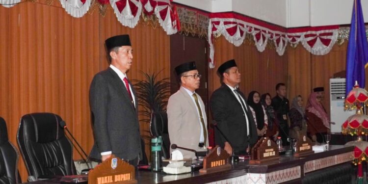 DPRD Bolsel Gelar Paripurna Penetapan KUA-PPAS Tahun 2026