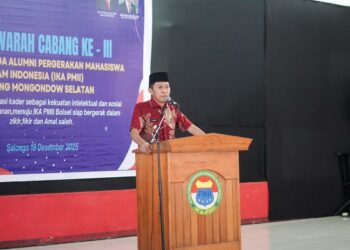 Bupati Iskandar Kamaru Hadiri Muscab Ke-III PC. IKA-PMII Bolsel